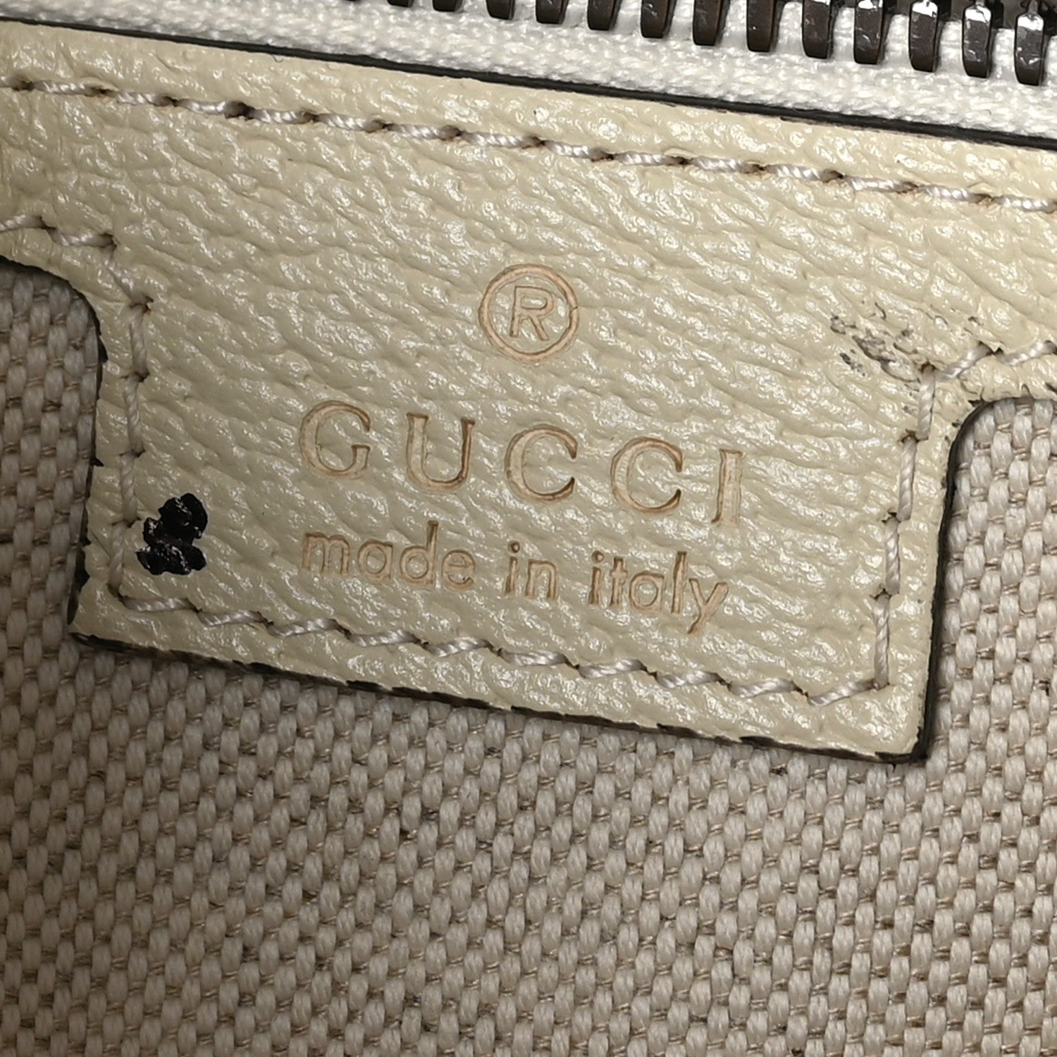 Gucci GG Supreme Monogram Textured Dollar Calfskin Web Medium Ophidia Duffle Bag Beige Ebony Mystic White 6 of 11