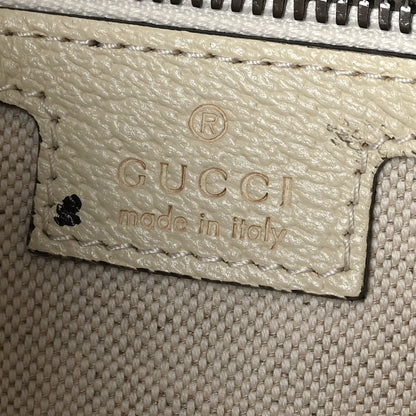 Gucci GG Supreme Monogram Textured Dollar Calfskin Web Medium Ophidia Duffle Bag Beige Ebony Mystic White 6 of 11
