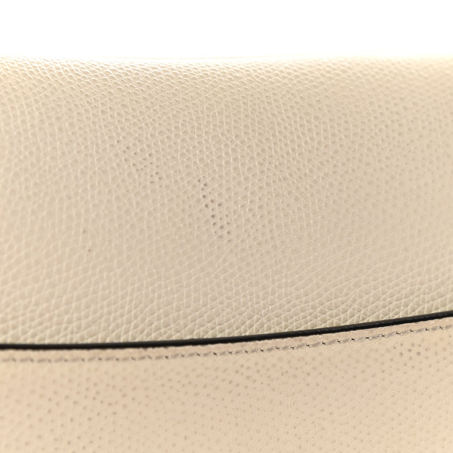 Christian Dior Grained Calfskin Saddle Bag White 11 of 21