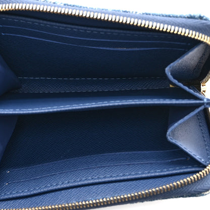 Louis Vuitton Denim Monogram Zippy Coin Purse Blue 5 of 9