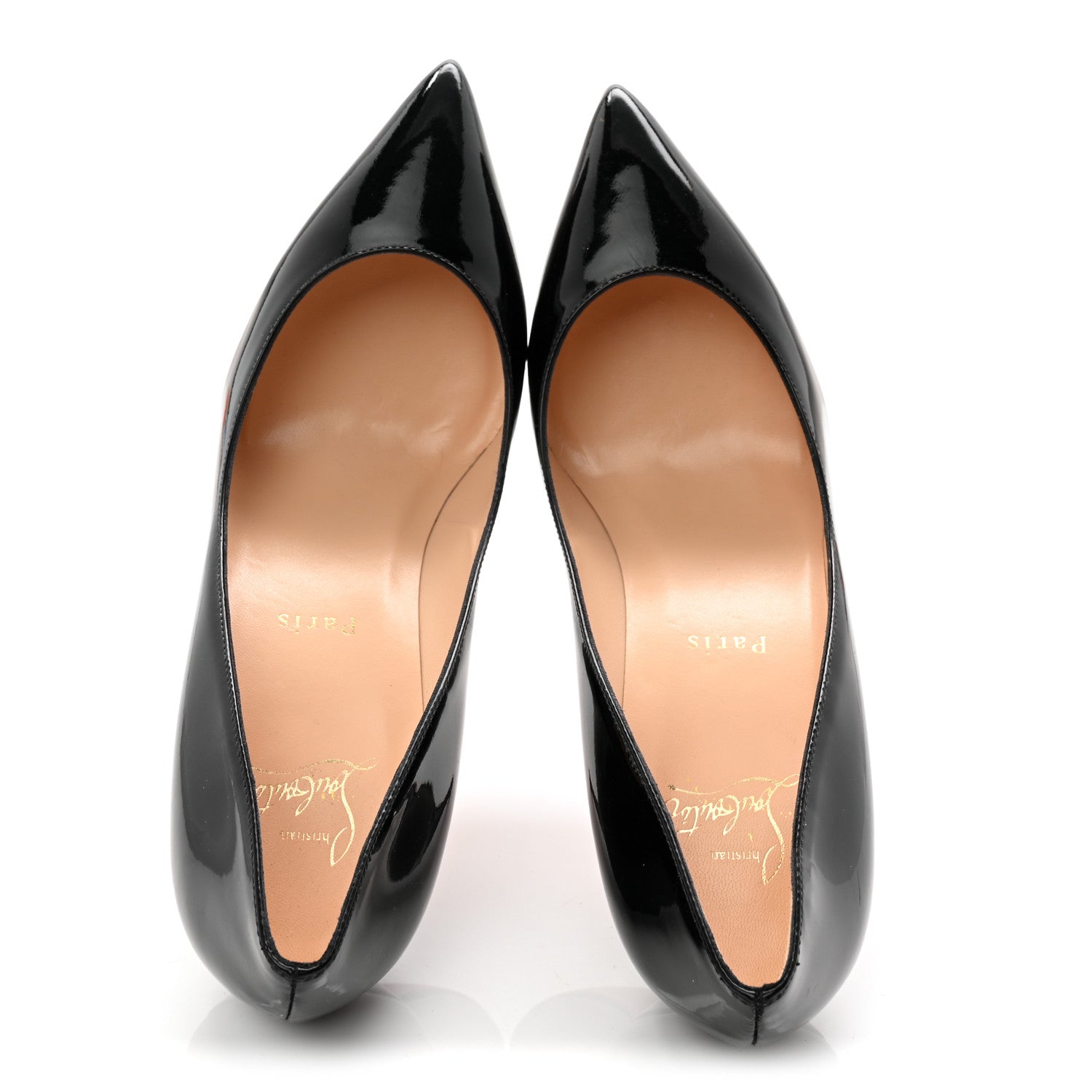 Christian Louboutin Patent Piou Piou 85 Pumps 39 Black 5 of 8