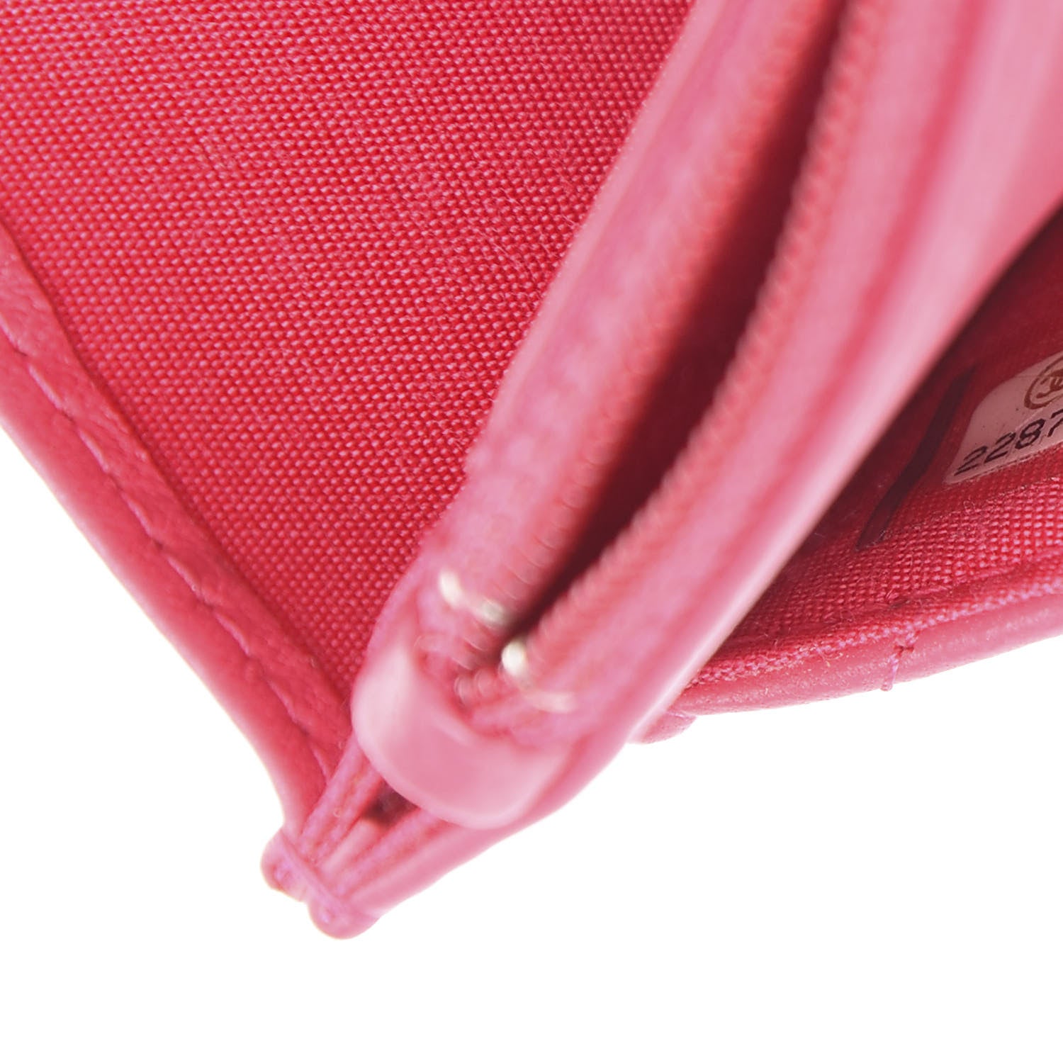 Chanel Lambskin Quilted Boy Wallet On Chain WOC Fuchsia 9 of 11
