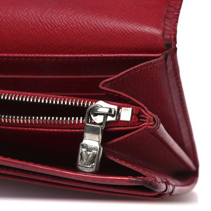 Louis Vuitton Epi Sarah Wallet Castillan Red 7 of 11