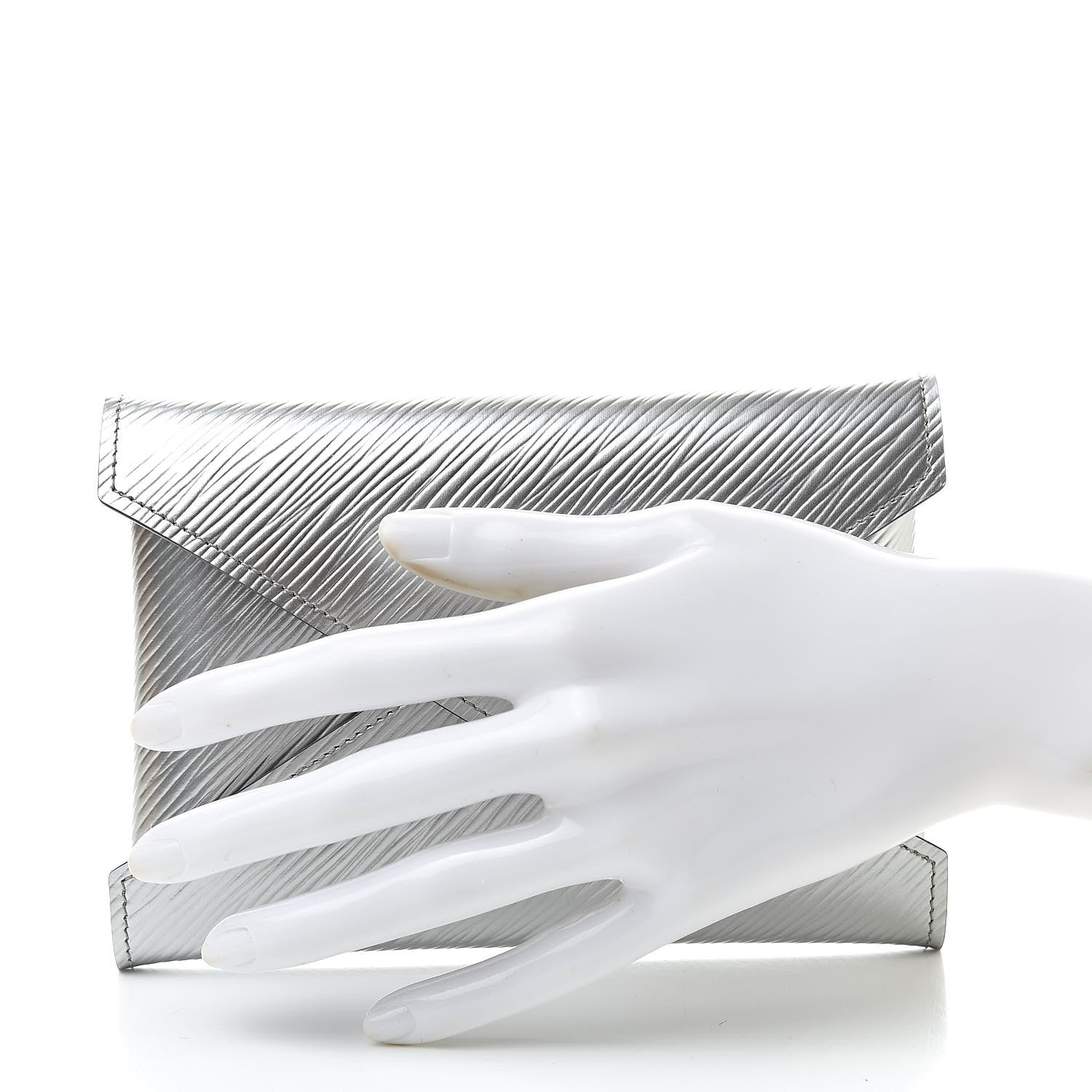 Louis Vuitton Metallic Epi Medium Kirigami Pochette Insert Silver 2 of 9
