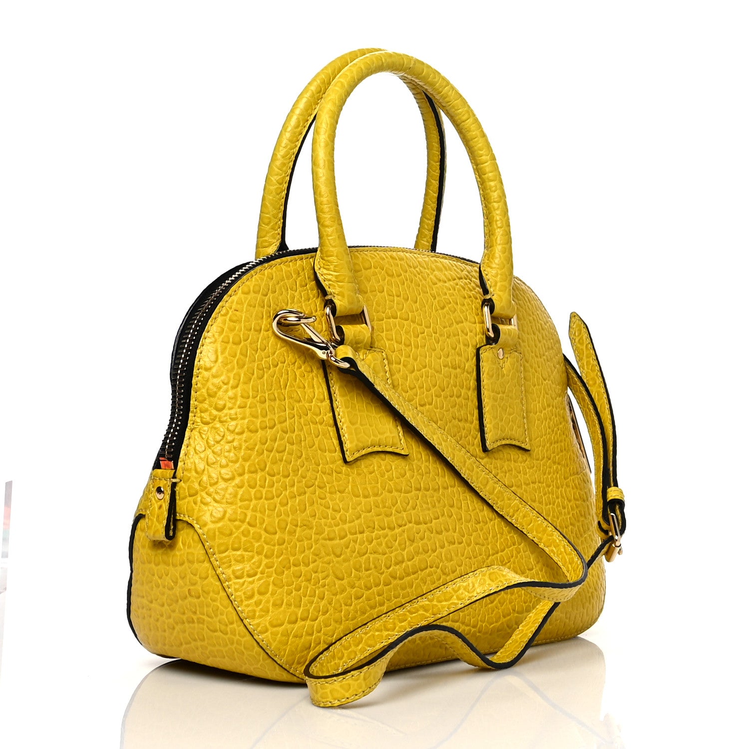 Burberry Heritage Grain Small Orchard Bowling Bag Straw 3 of 17