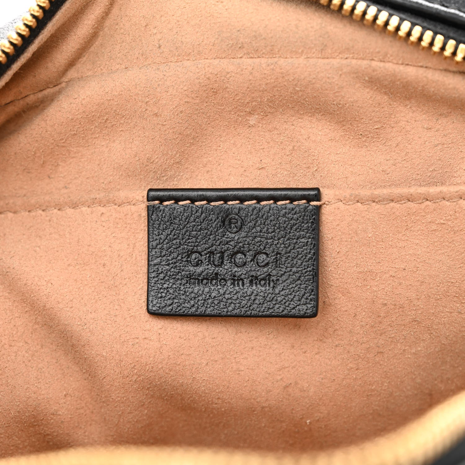 Gucci Monogram Matelasse Diagonal Small GG Marmont Chain Shoulder Bag Beige Black 6 of 11