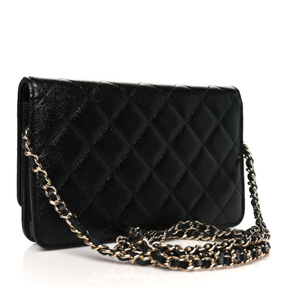 Chanel Caviar Quilted Multi Chain Wallet On Chain WOC Black 3 of 12