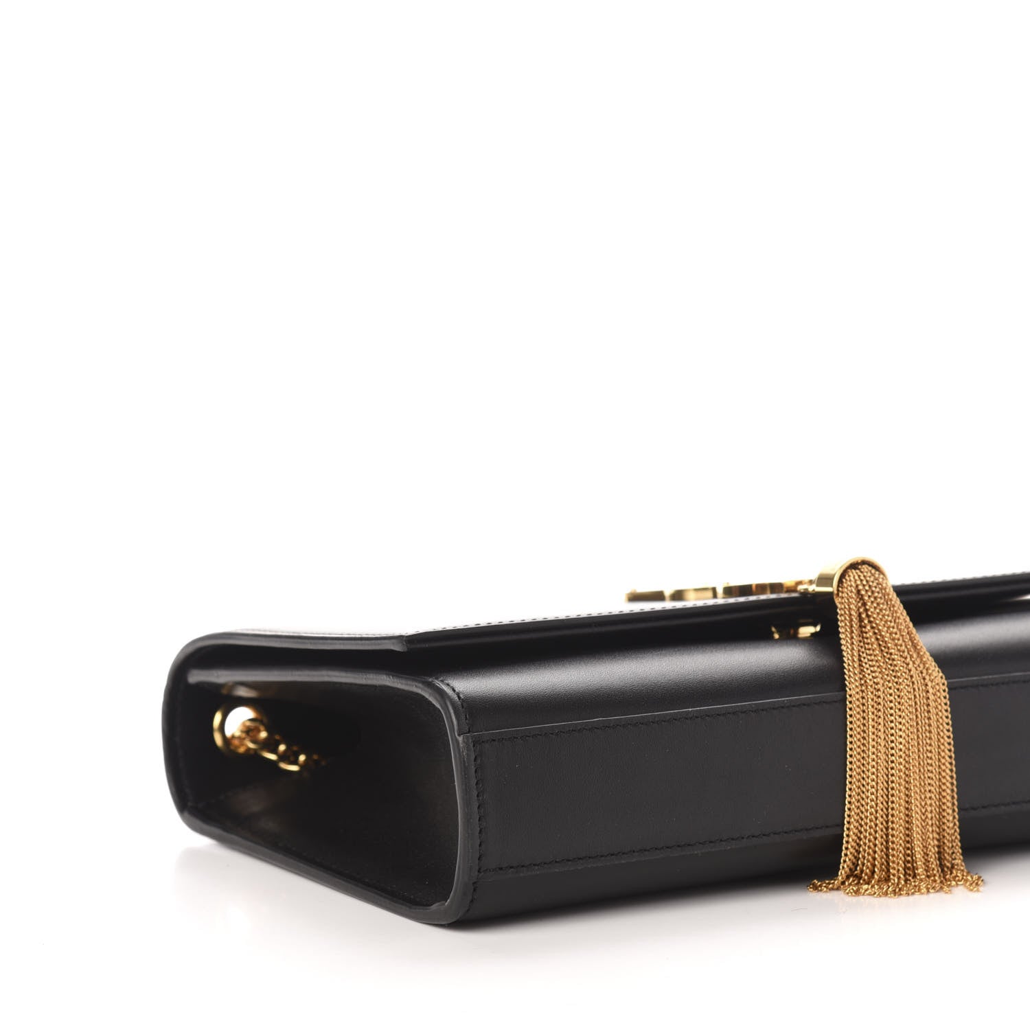 Saint Laurent Smooth Calfskin Medium Classic Monogram Kate Tassel Satchel Black 8 of 10