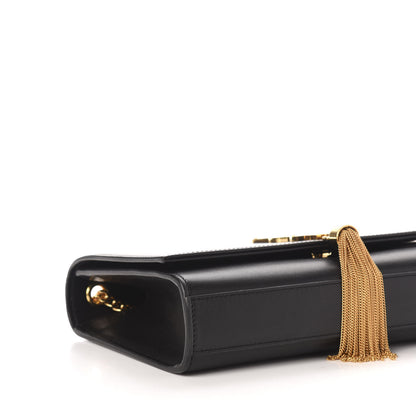 Saint Laurent Smooth Calfskin Medium Classic Monogram Kate Tassel Satchel Black 8 of 10