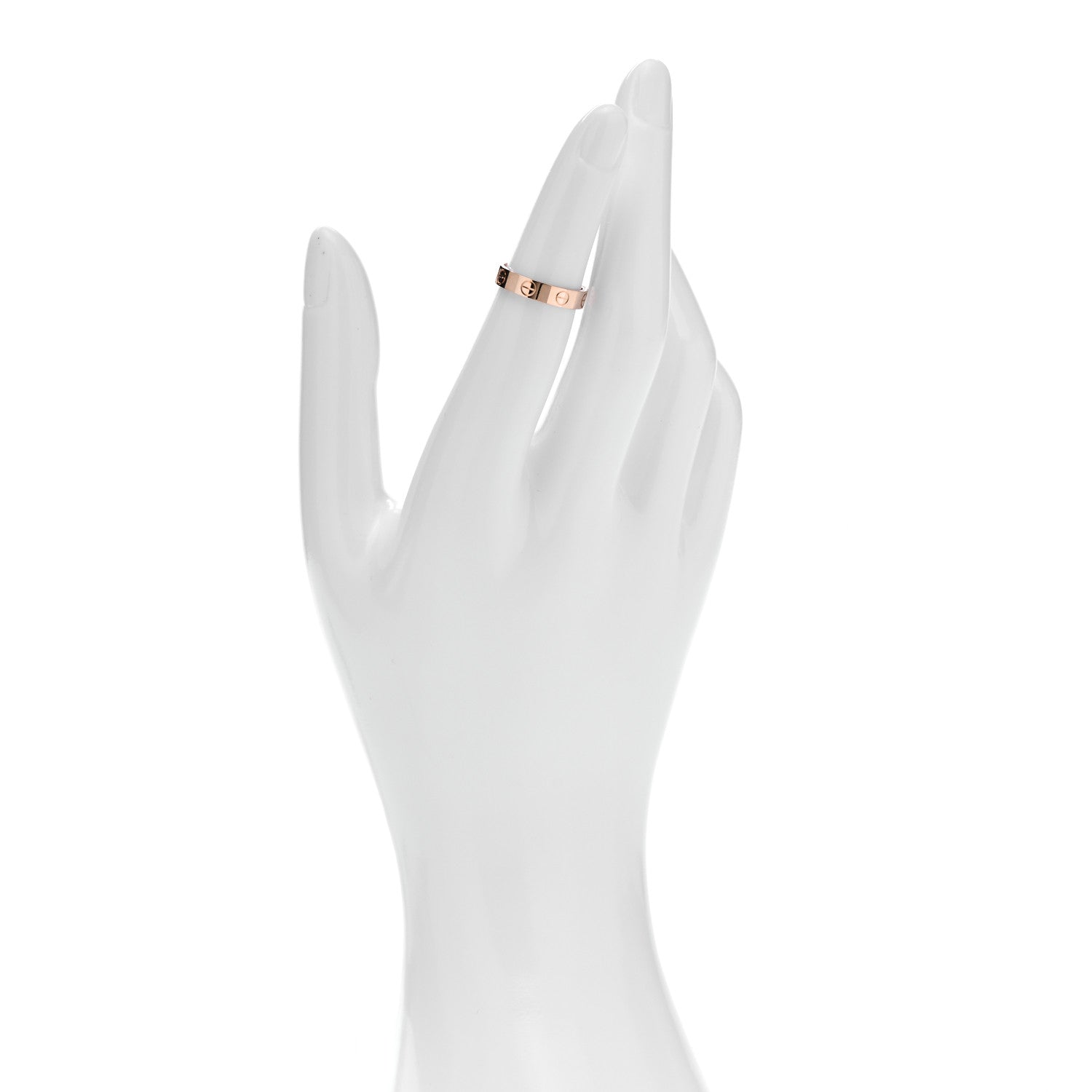 Cartier 18K Pink Gold 3.5mm LOVE Wedding Band Ring 48 4.5 2 of 5