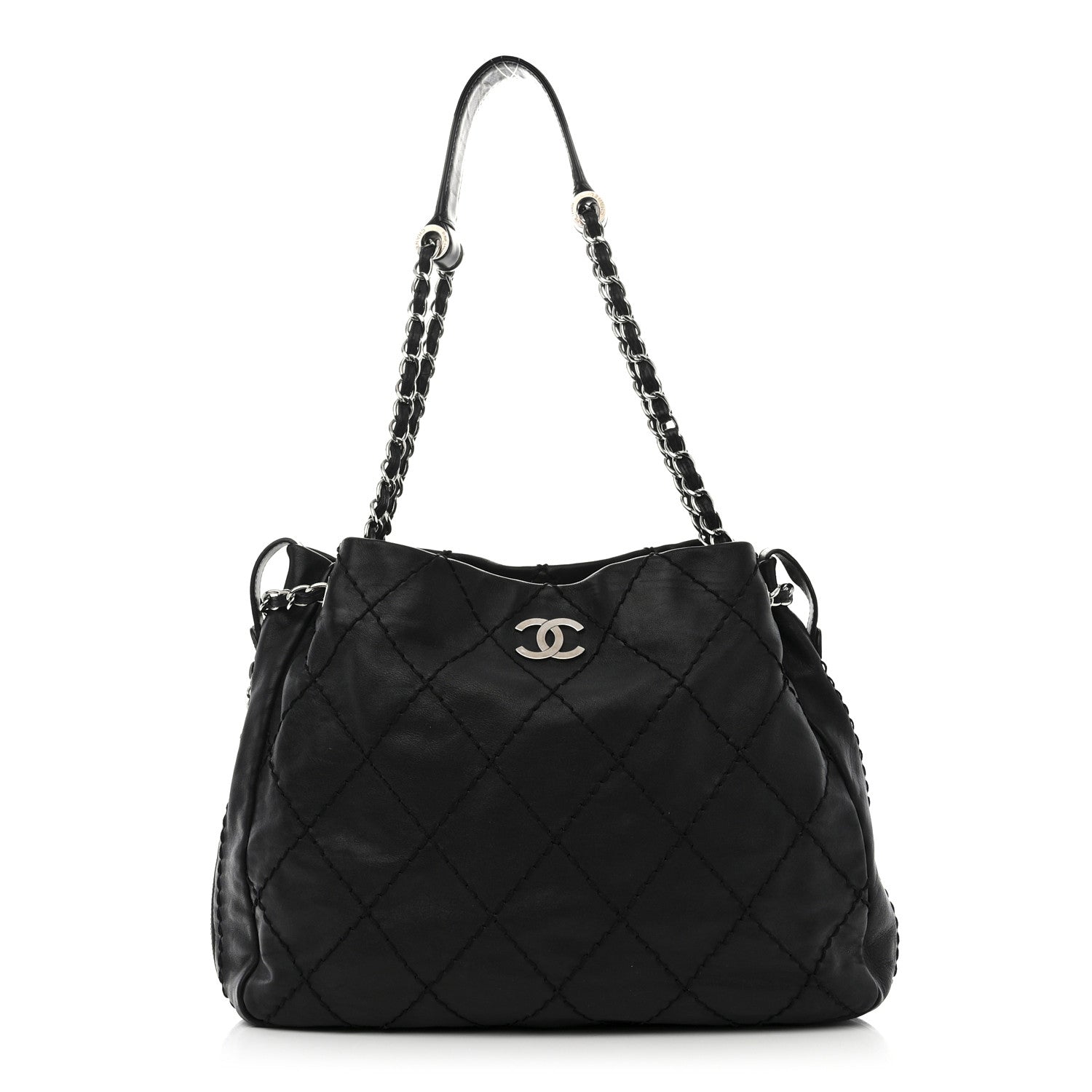 Chanel Lambskin Expandable Tote Black 1 of 13