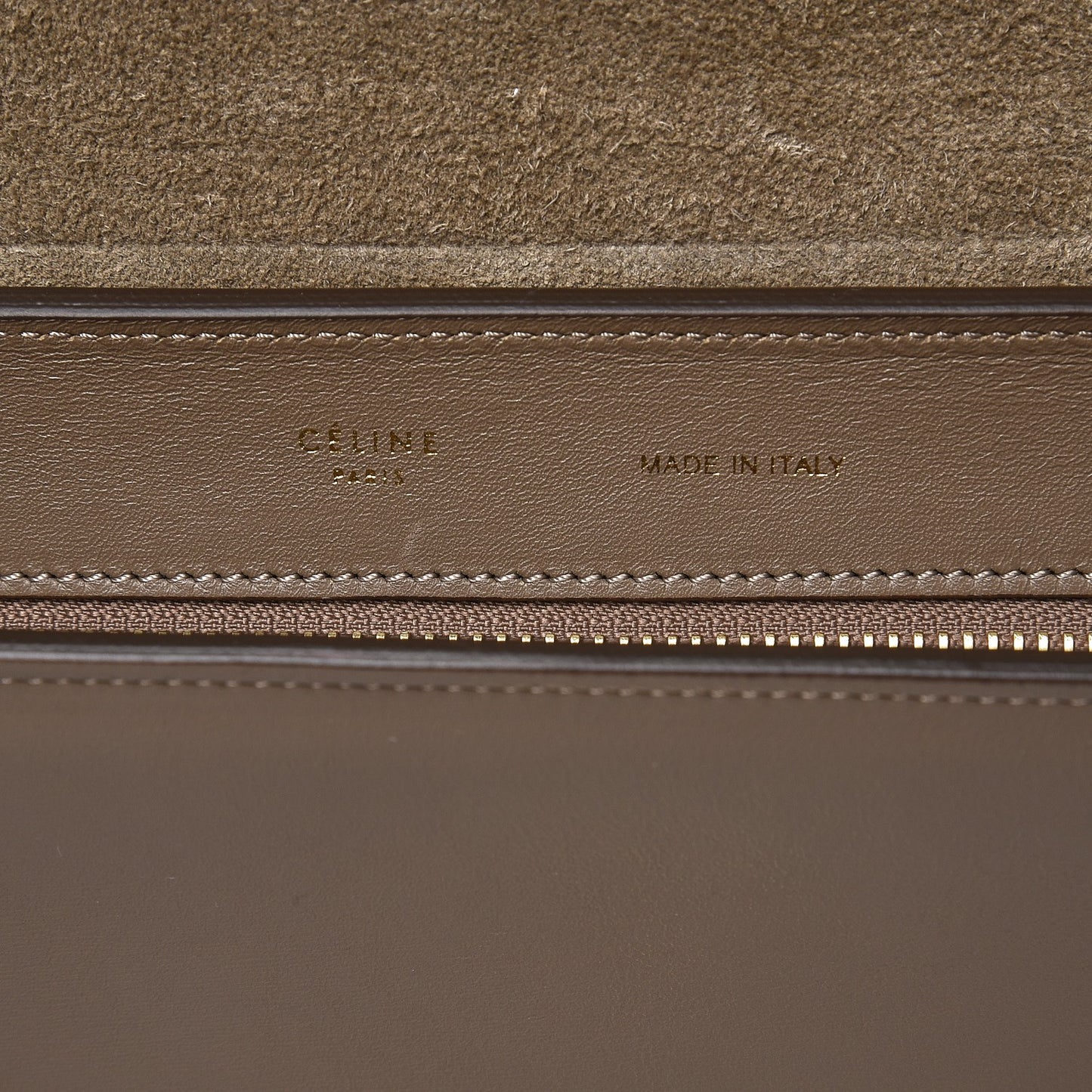 Smooth Calfskin Medium Trapeze Taupe