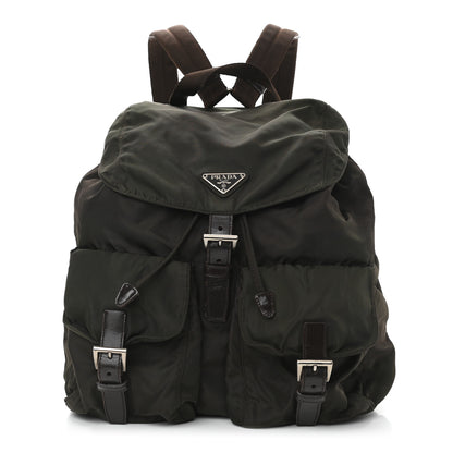 Prada Nylon Vela Large Backpack Green 1 of 10