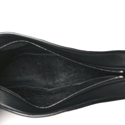 The Row Smooth Calfskin Small Slouchy Banana Bag Black 5 of 9