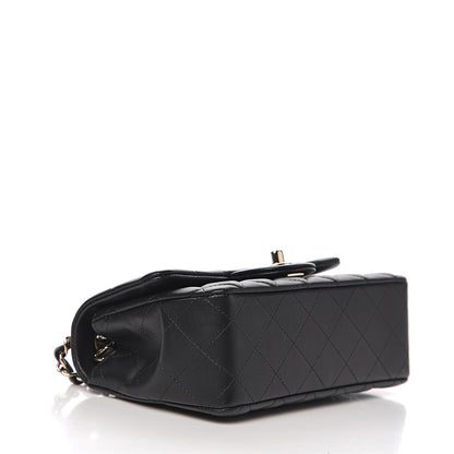Chanel Lambskin Quilted Mini Rectangular Flap Black 3 of 10