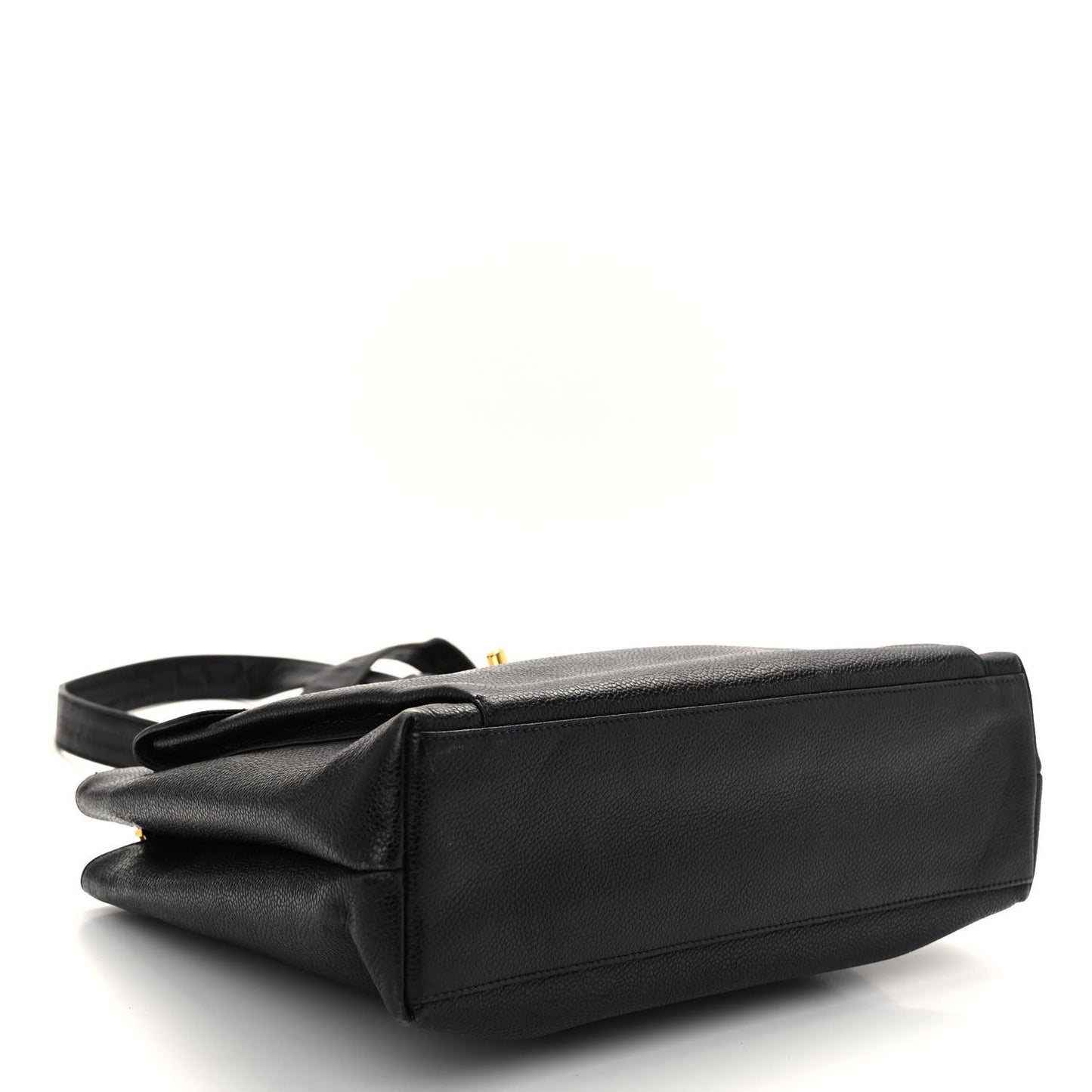 Caviar Flap Shoulder Bag Black