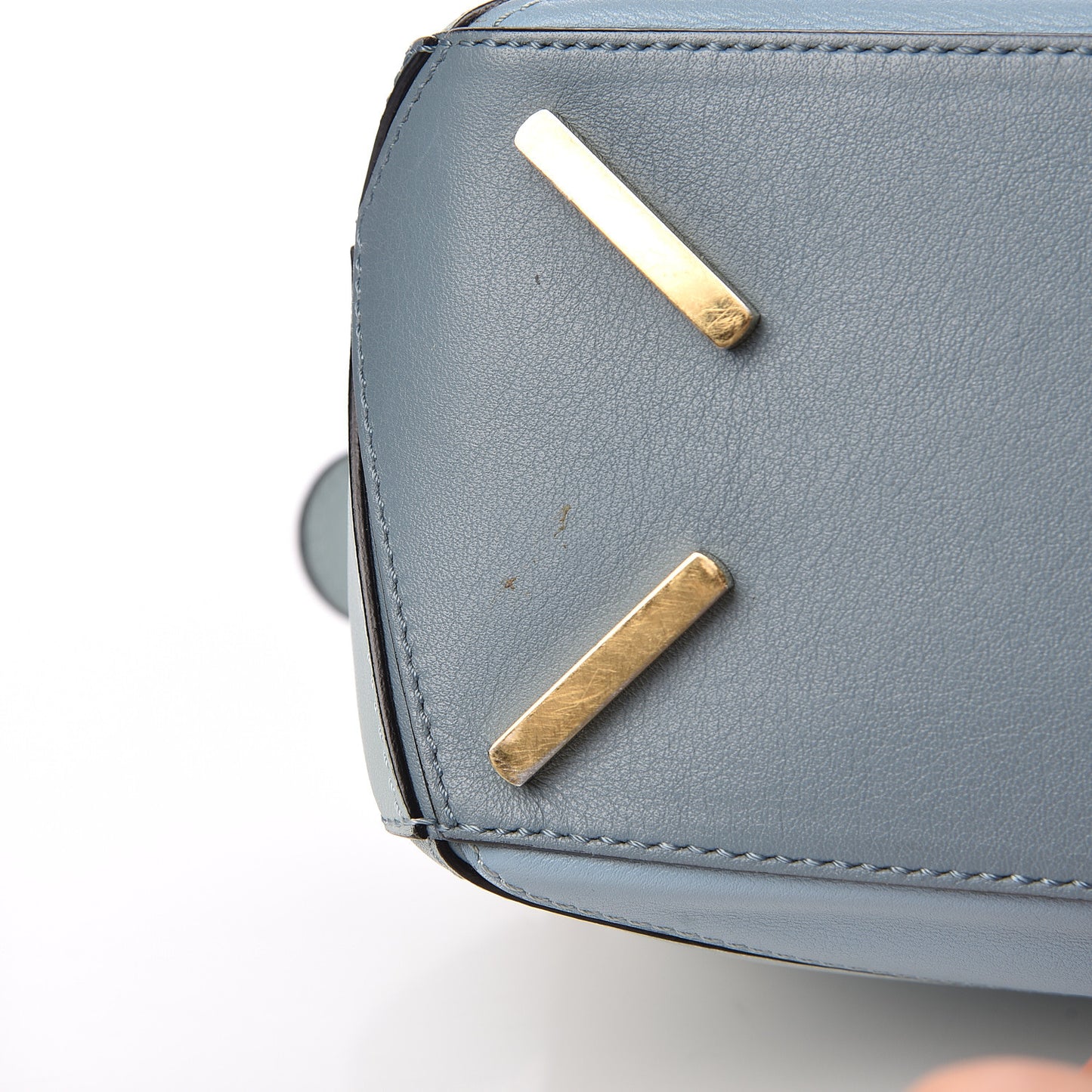 Calfskin Small Puzzle Bag Aqua Light Blue Stone Blue