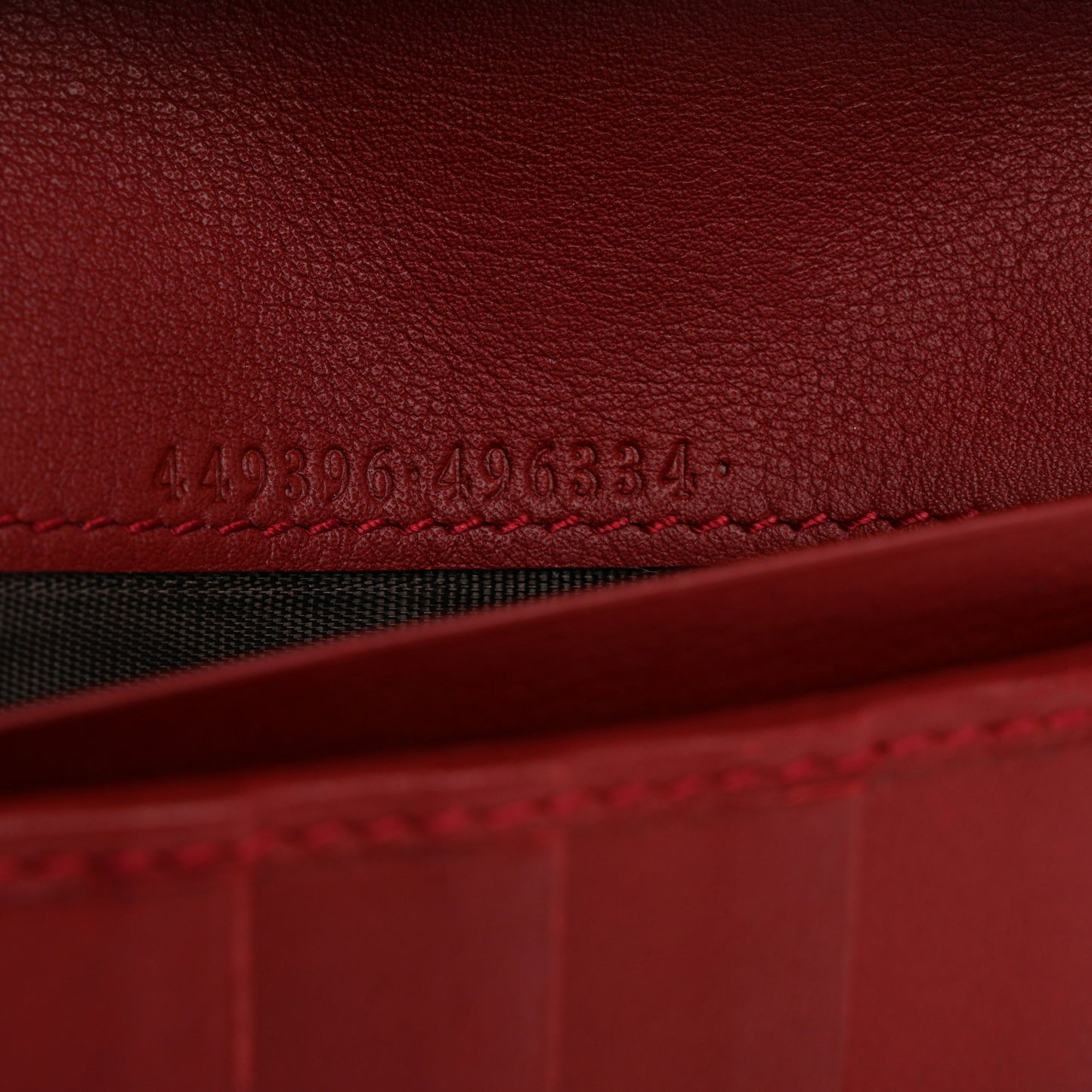 Soft Microguccissima Continental Wallet Red