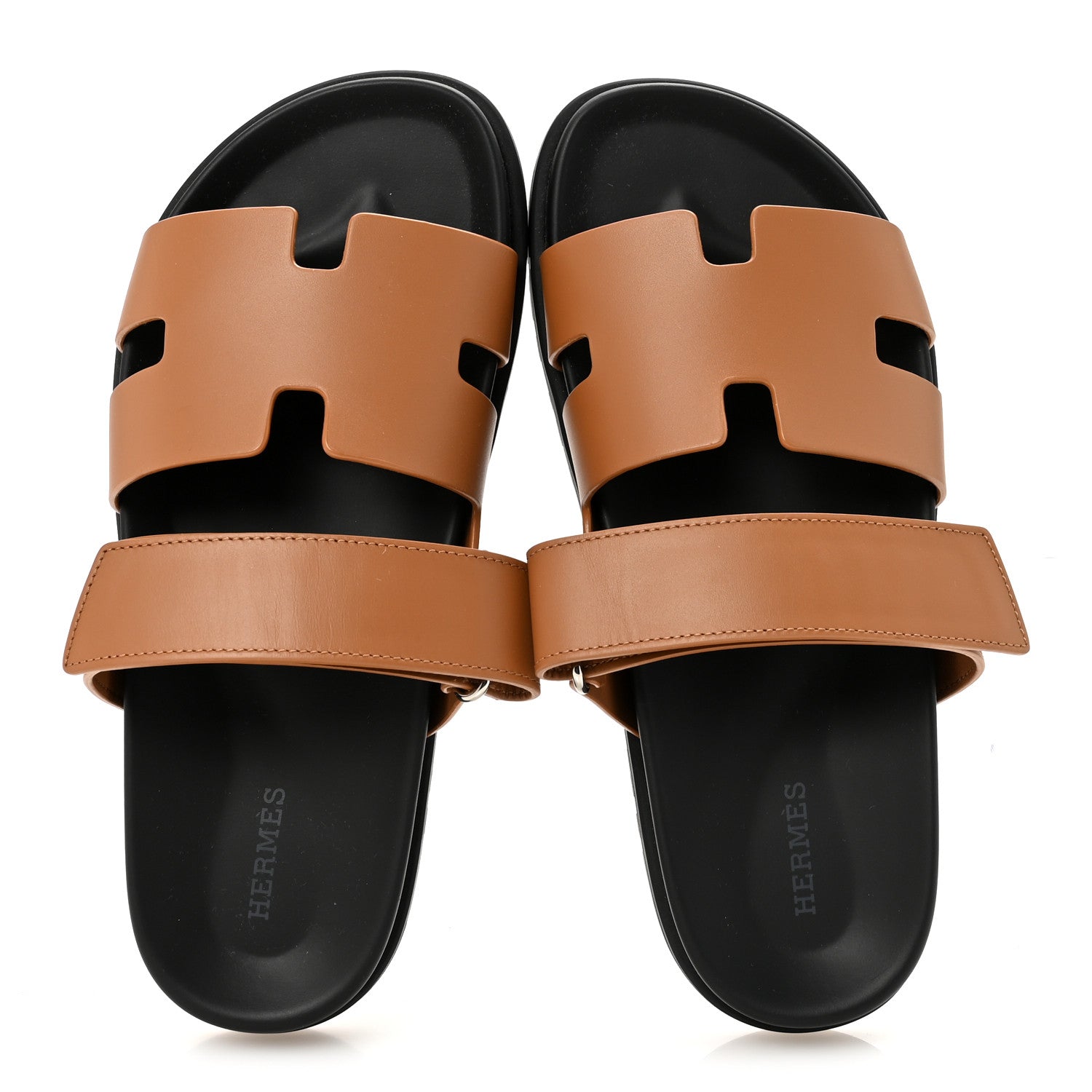 Hermes Calfskin Womens Chypre Sandals 39 Naturel 2 of 10