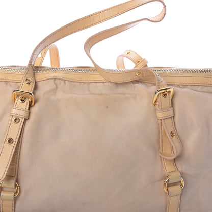 Prada Tessuto Nylon Nappa Shoulder Bag Beige 15 of 18