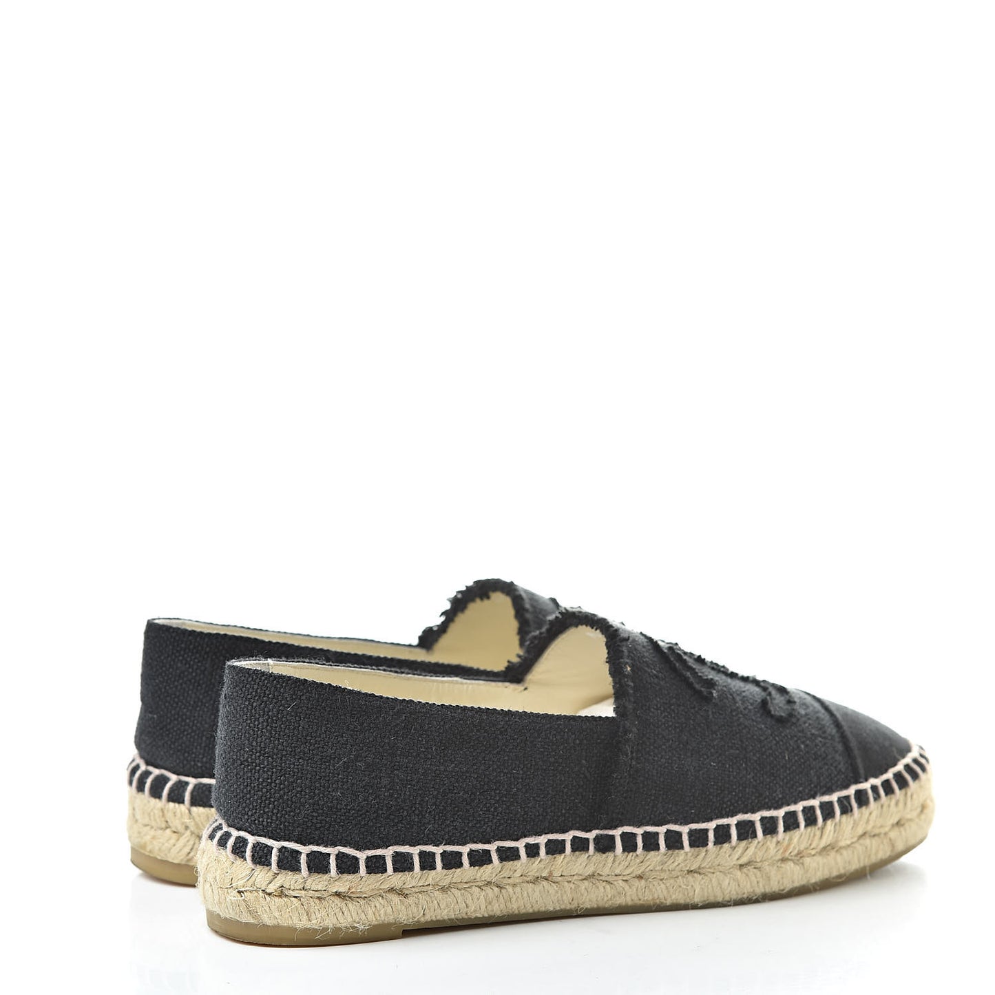 Linen CC Espadrilles 37 Black