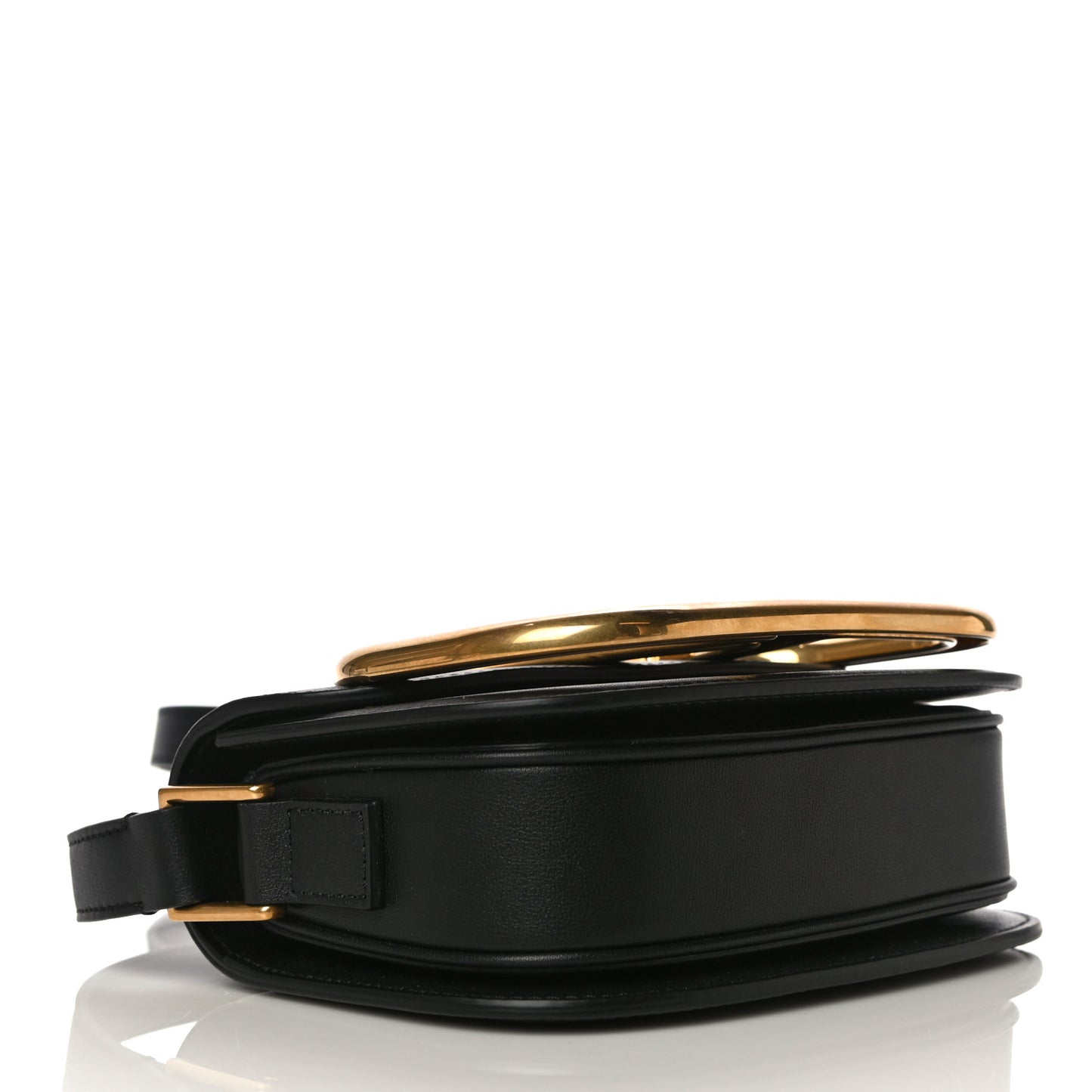Calfskin Small Supervee Crossbody Bag Black
