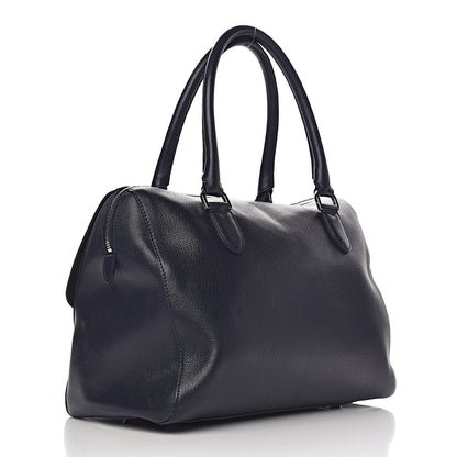 Mulberry Glossy Goatskin Medium Del Rey Satchel Midnight Blue 3 of 12