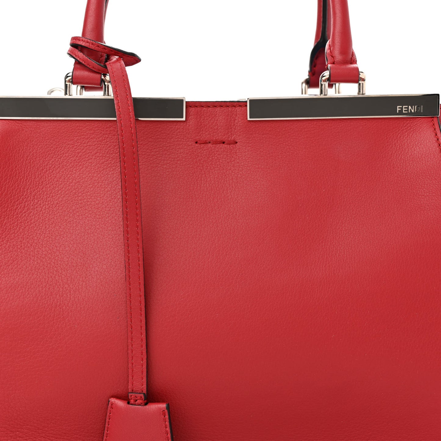 Vitello Dolce Shiny Nappa Petite 3Jours Tote Mattone Maldives