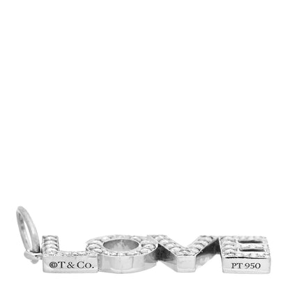 Tiffany Platinum Diamond Love Charm 3 of 3