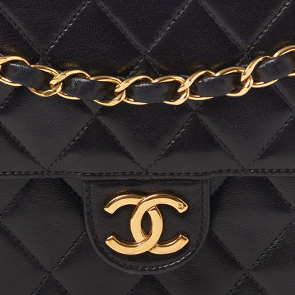 Chanel Lambskin Quilted Medium Single Flap Black 7 of 9