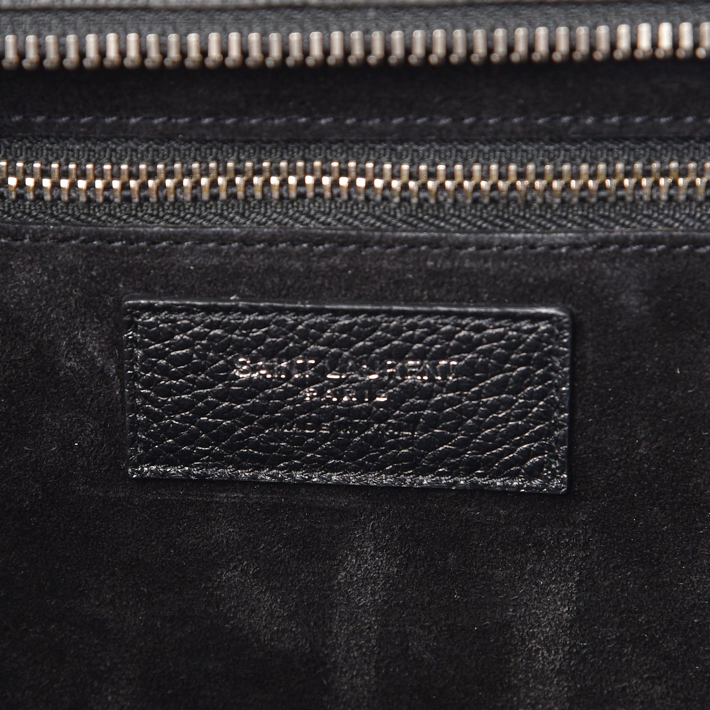Grained Calfskin Medium Rive Gauche Cabas Black