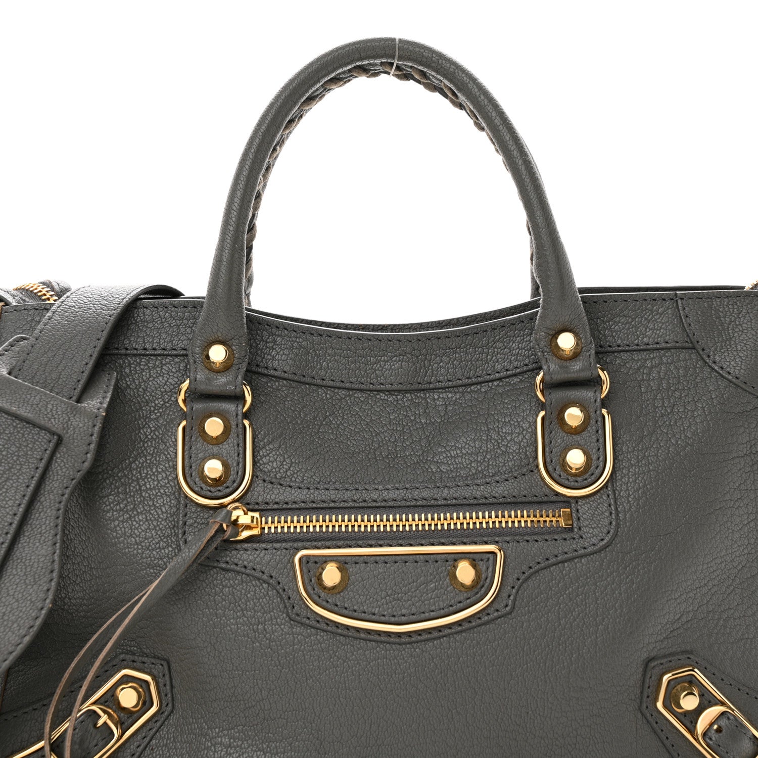 Balenciaga Chevre Gold Metallic Edge Hardware S City Gris Acier 9 of 13