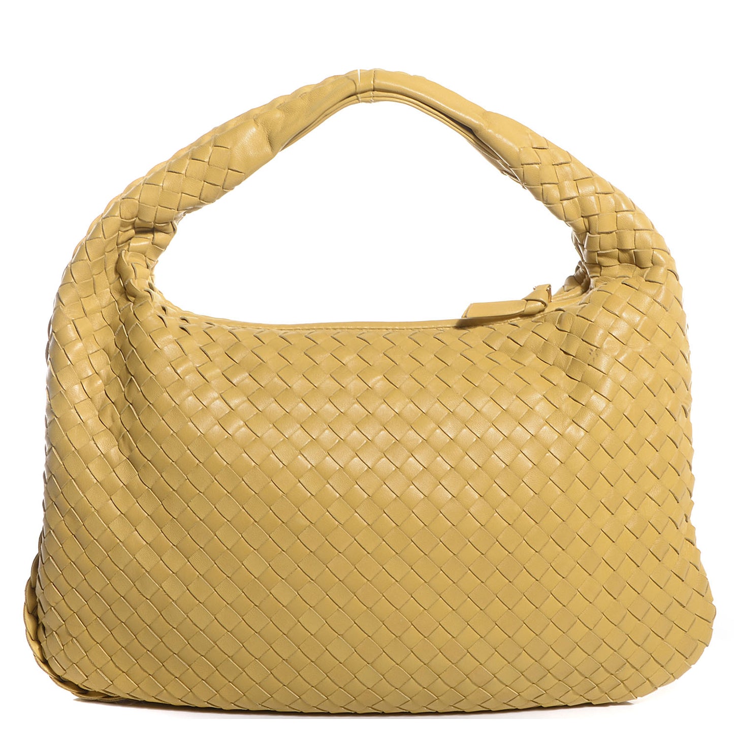 Nappa Intrecciato Medium Veneta Hobo Moutarde