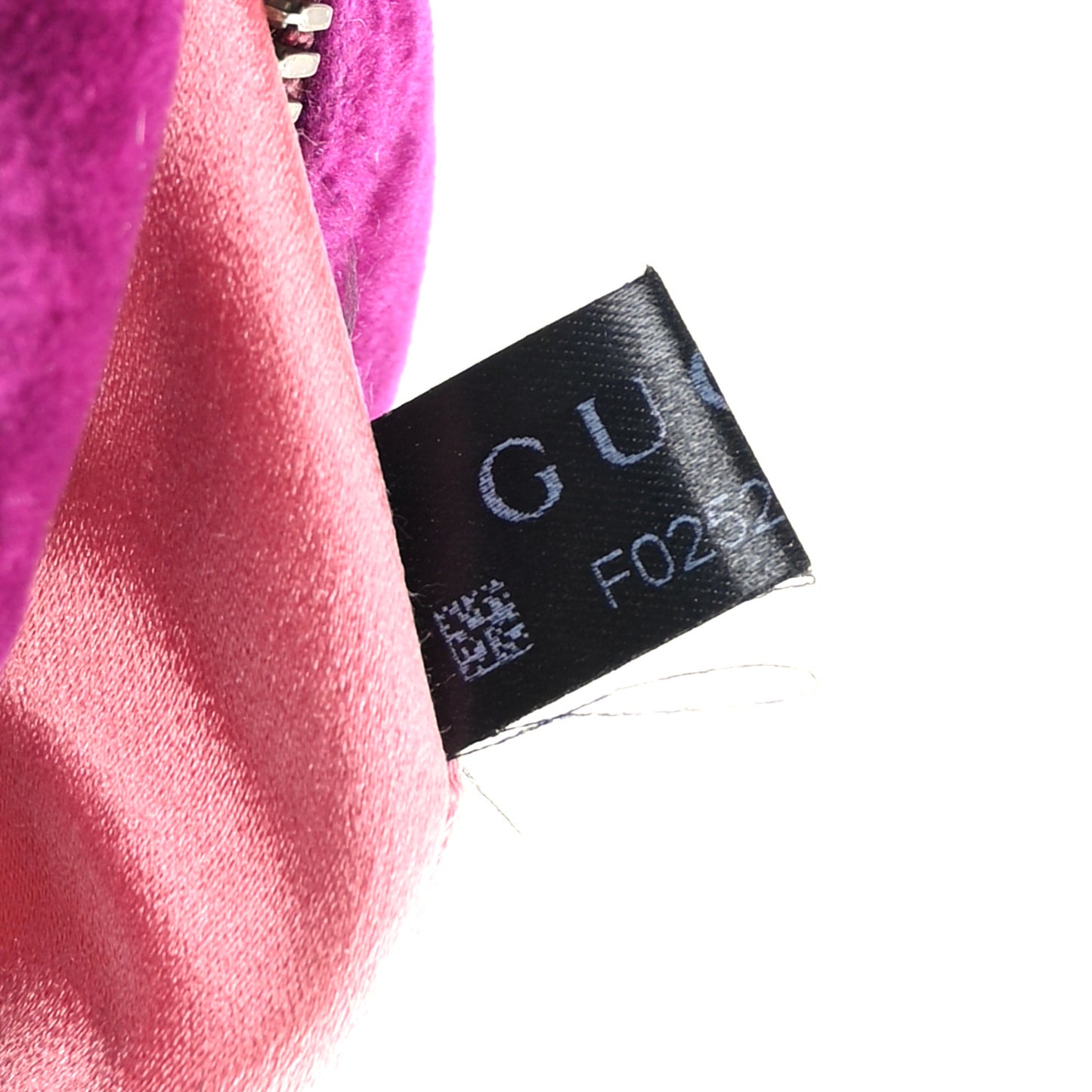 Velvet Matelasse Small GG Marmont Chain Shoulder Bag Fuchsia Violet Cyclamen