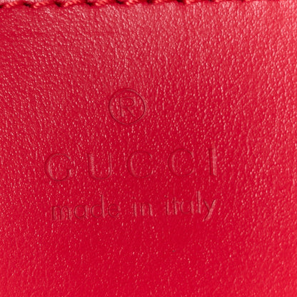Gucci Calfskin Matelasse Chevron GG Marmont Sling Shoulder Bag Rosso 6 of 10