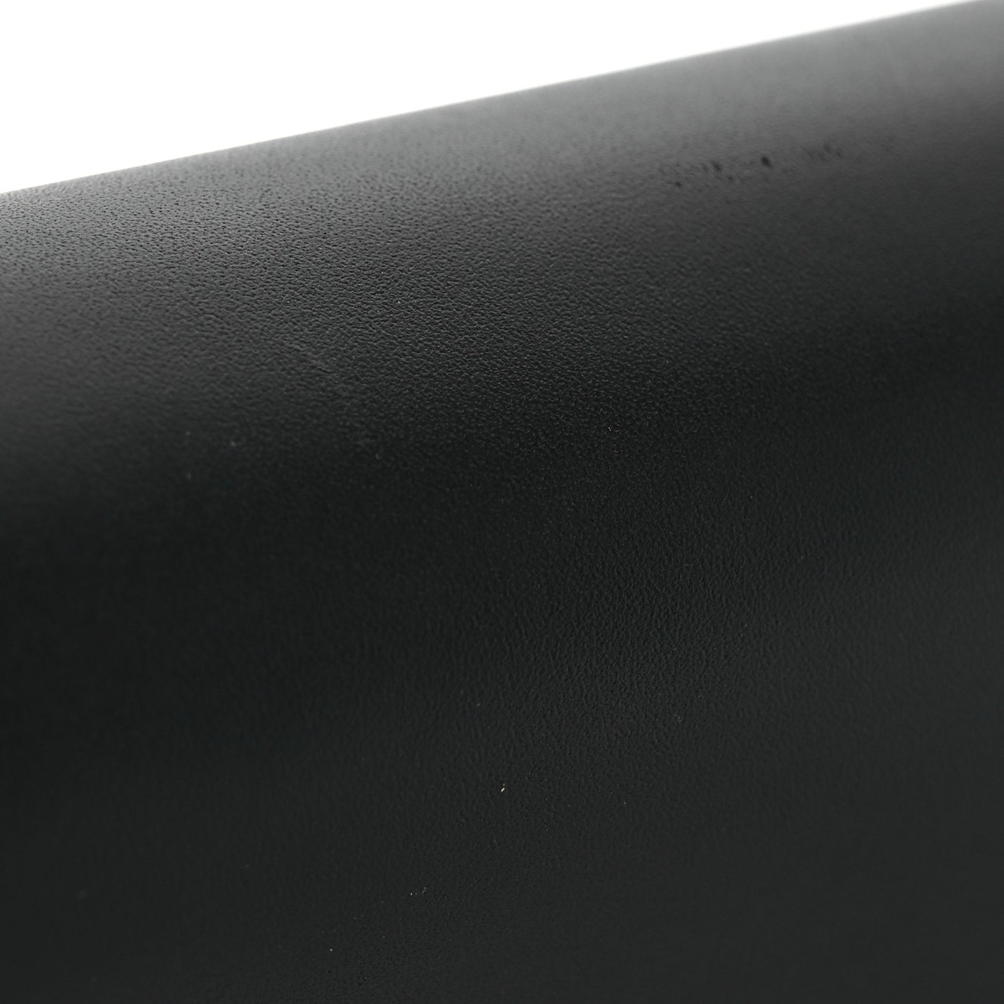 Smooth Calfskin Money Elongate Clutch Black