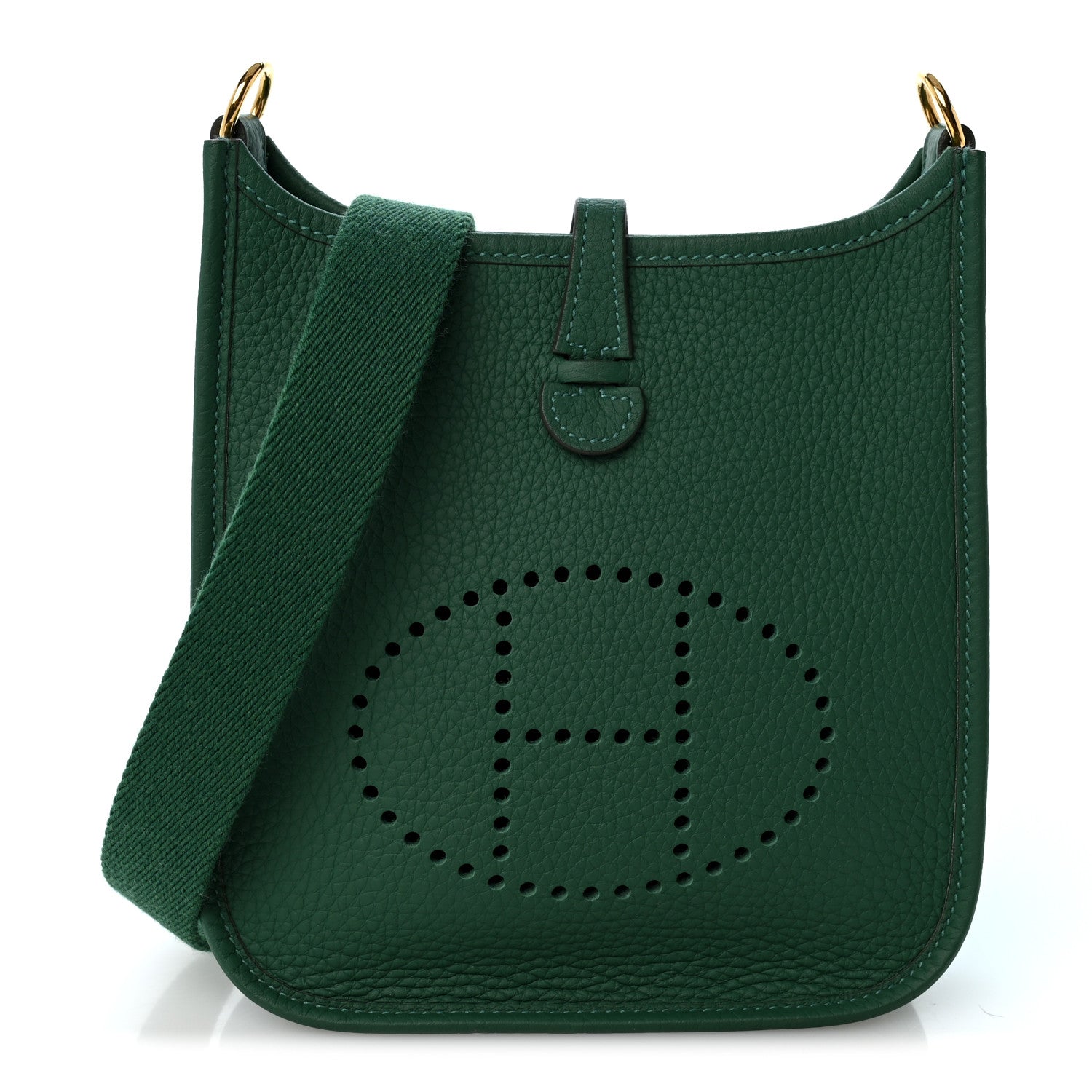 Hermes Taurillon Clemence Evelyne TPM Vert Vertigo 1 of 10