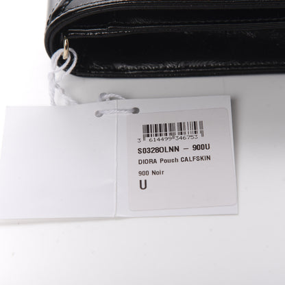 Christian Dior Patent Diorama Wallet on Chain Pouch Black 11 of 11