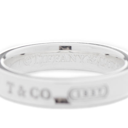 Tiffany Sterling Silver Narrow 1837 Band Ring 52 6 4 of 5