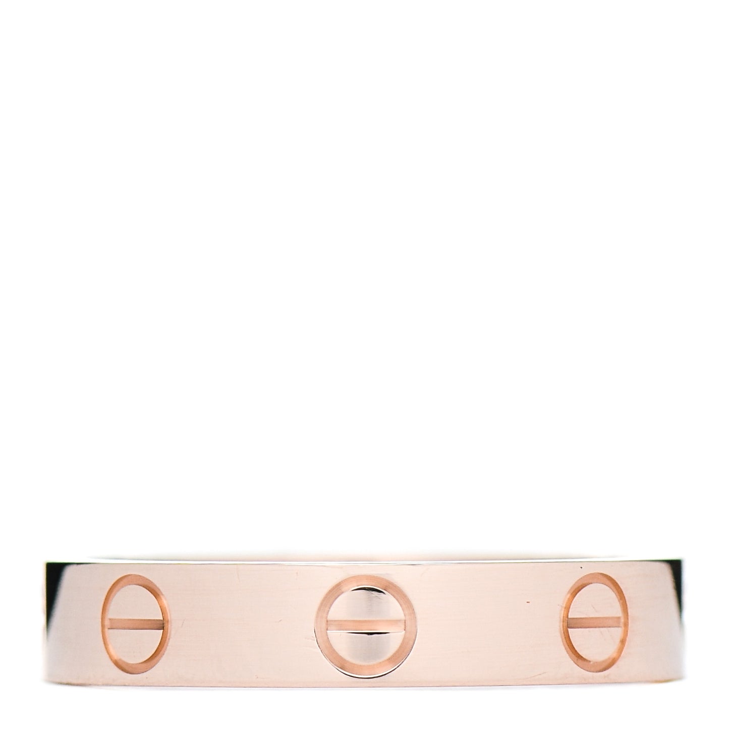 18K Pink Gold 3.5mm LOVE Wedding Band Ring 52 6