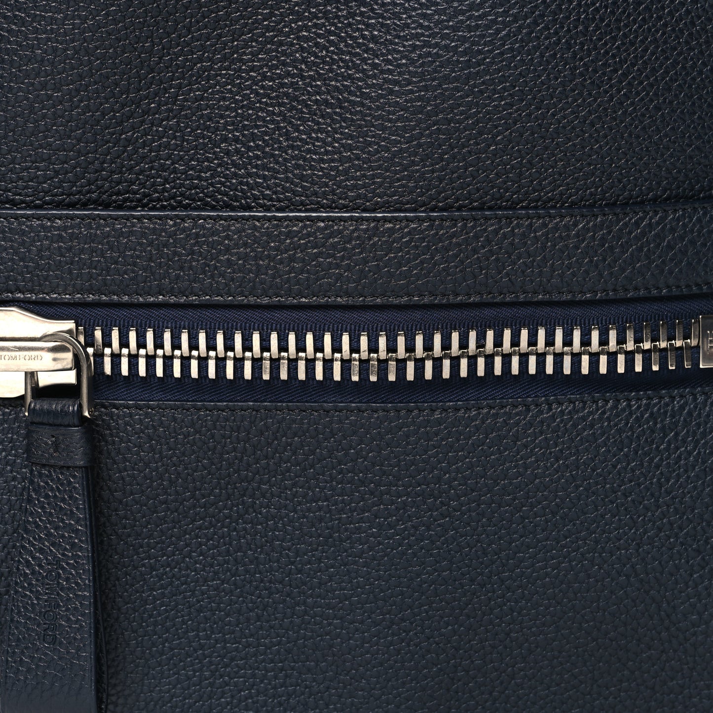 Grained Calfskin Buckley Backpack Navy