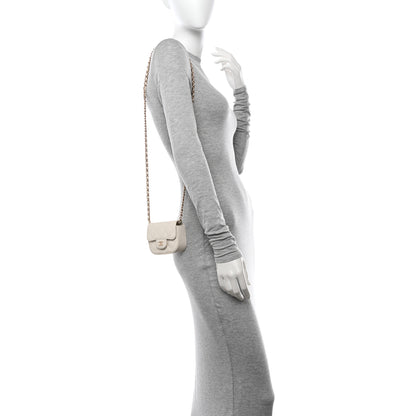 Chanel Caviar Quilted Mini Clutch With Chain White 2 of 12