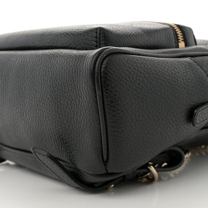 Gucci Pebbled Calfskin Soho Chain Backpack Black 10 of 12