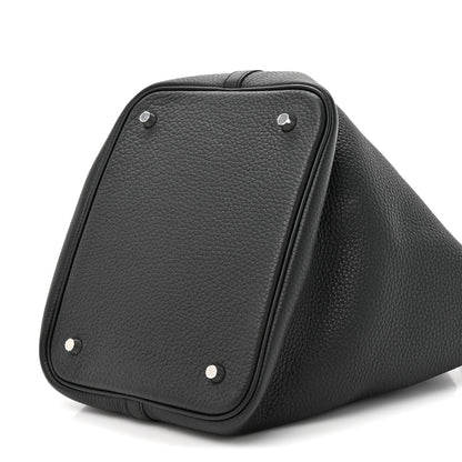 Hermes Taurillon Clemence Picotin Lock 22 MM Black Black 9 of 10