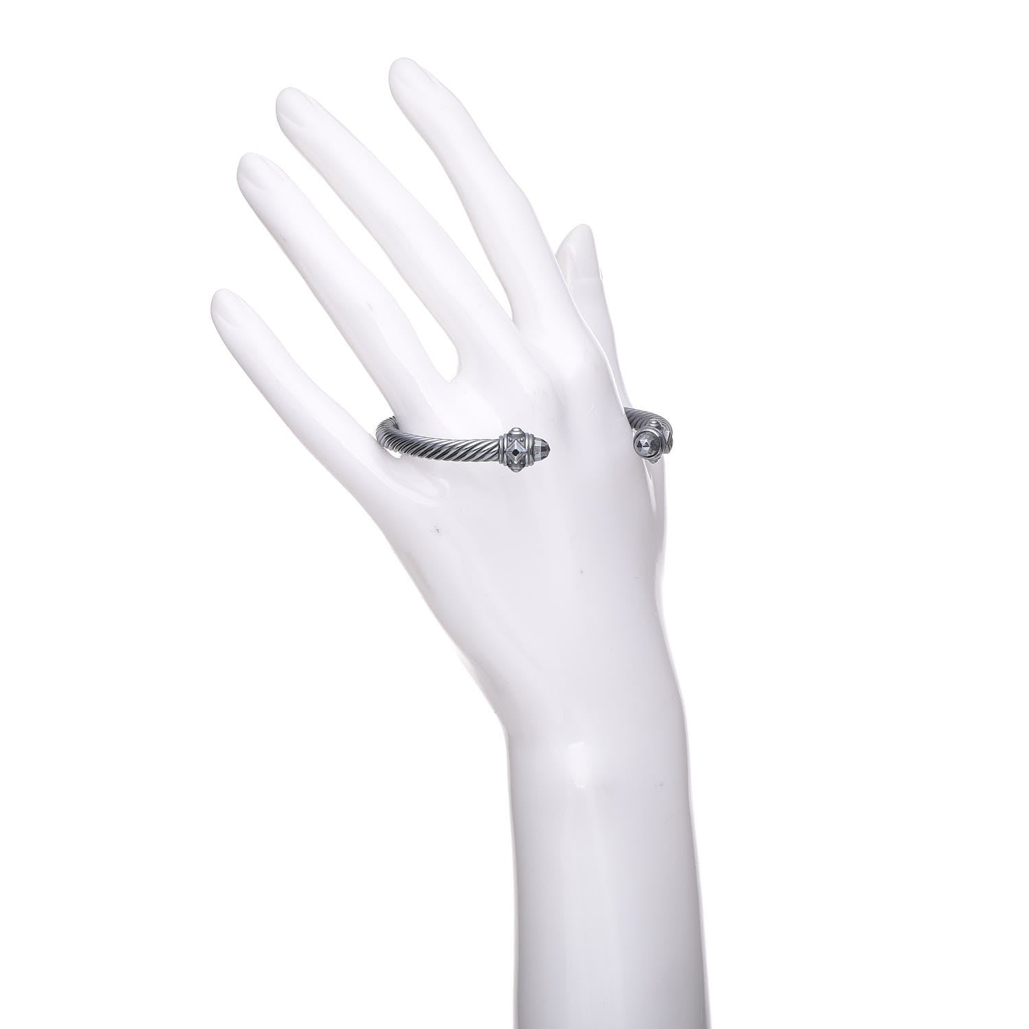 David Yurman Darkened Sterling Silver 5mm Renaissance Bracelet 2 of 6