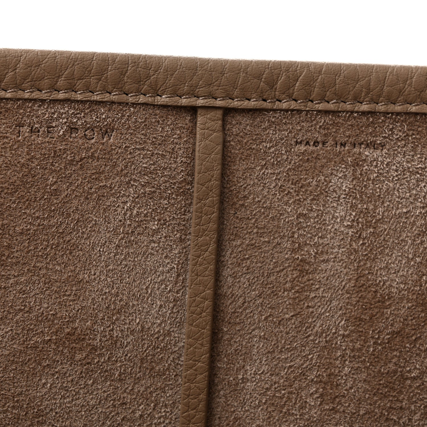 The Row Grained Calfskin Medium N/S Park Tote Dark Taupe 5 of 8