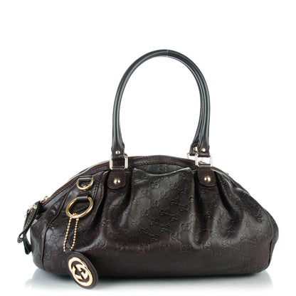 Gucci Guccissima Medium Sukey Boston Chocolate 1 of 8