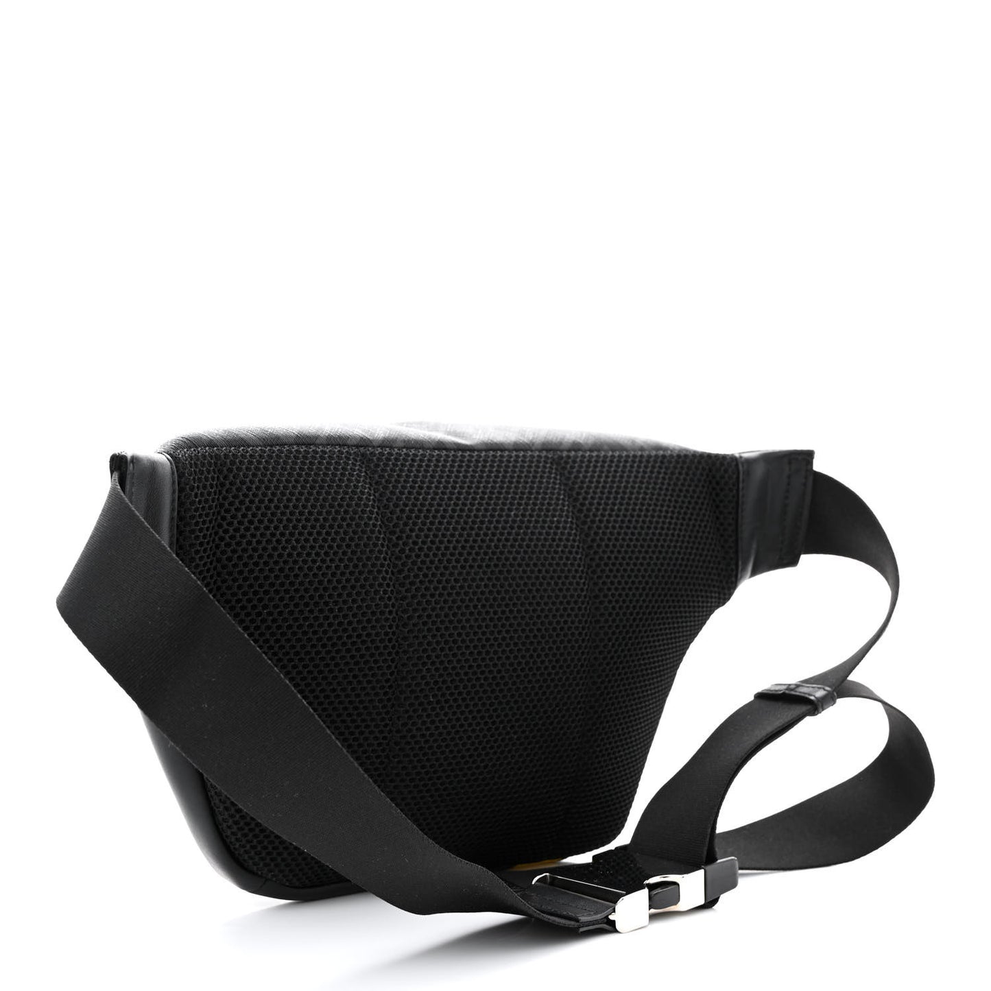 Glazed Fabric Vitello Liberty FF 1974 Diagonal Belt Bag Black Sunflower