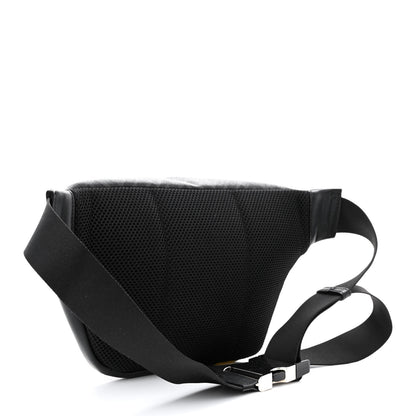 Fendi Glazed Fabric Vitello Liberty FF 1974 Diagonal Belt Bag Black Sunflower 3 of 10