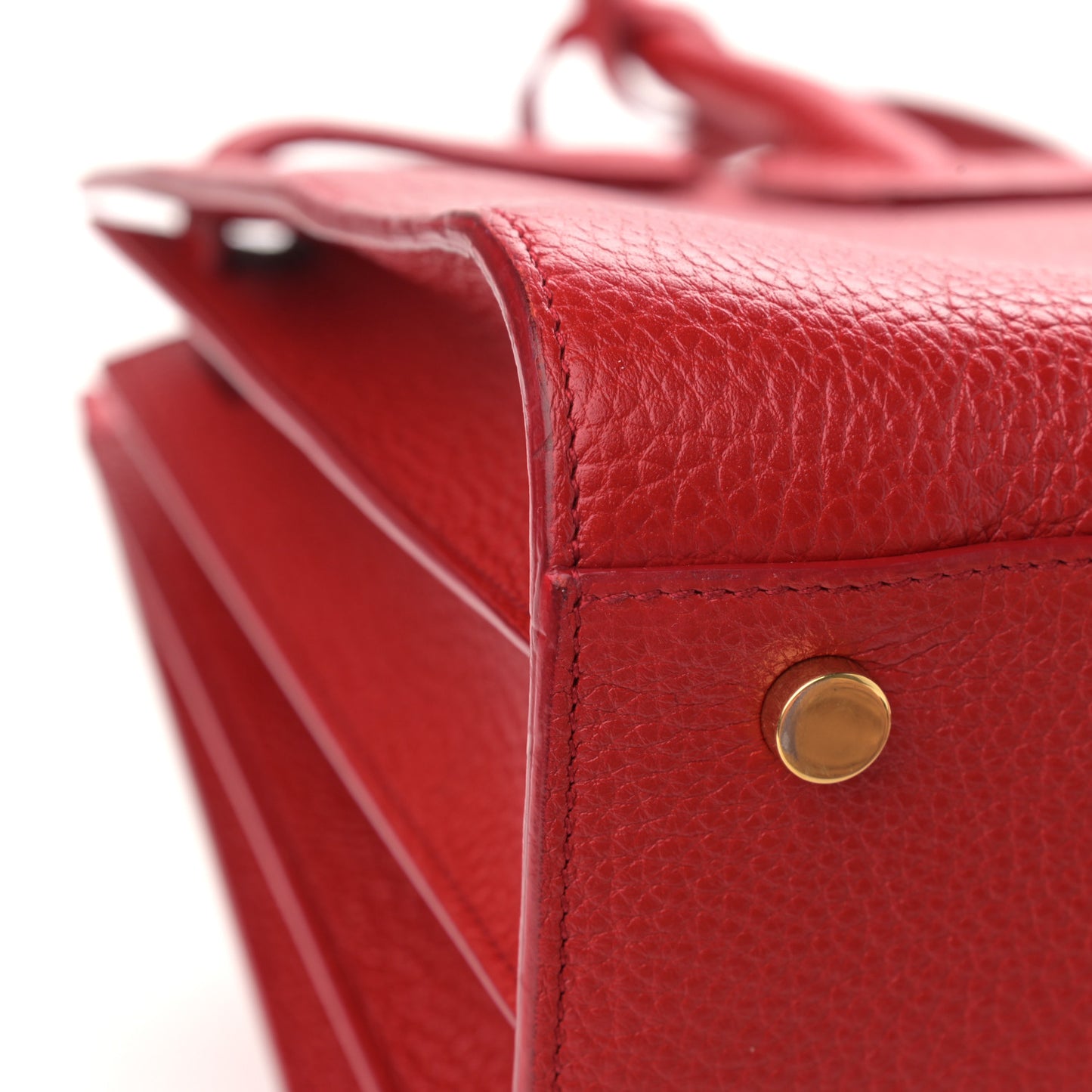 Grained Calfskin Small Sac De Jour Lipstick Red